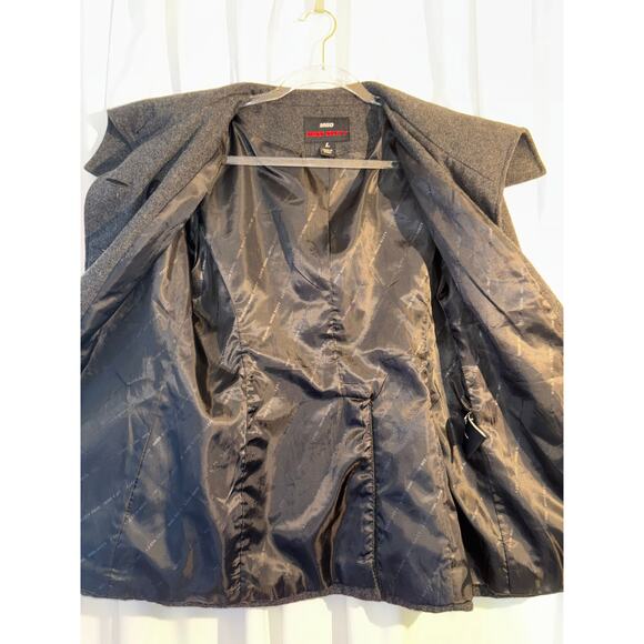 Miss Sixty Grey Wool Pea Coat Size Large - Picture 6 of 7